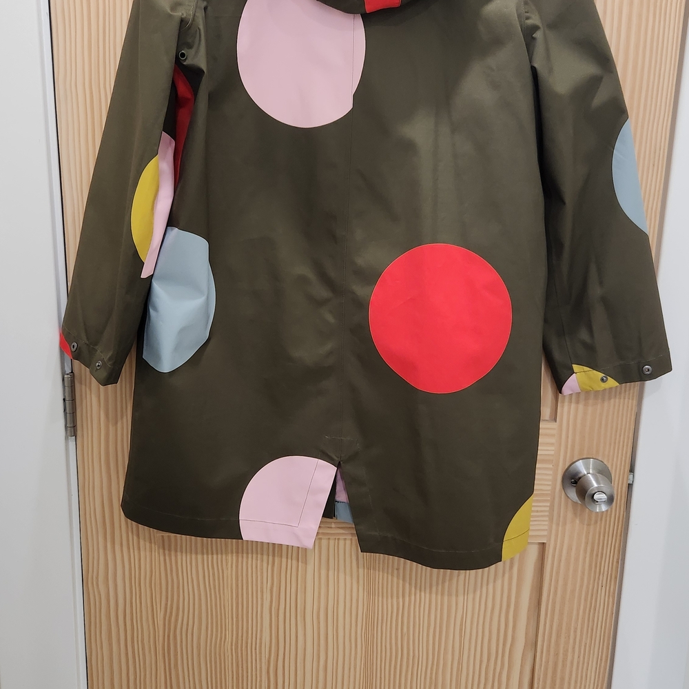 Boden Women's Polka Dot Hooded Waterproof Rain Jacket - Multicolor - Picture 5 of 5